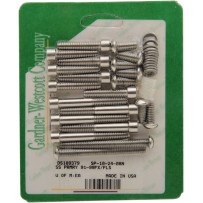 Primary Clutch/Chain Cover Bolt Kit — Silver