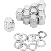 Chrome Cap Nut Kit — Chrome finish