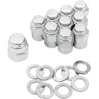 Chrome Cap Nut Kit — Chrome finish