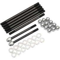 Motor Case Acorn Stud Kit — Chrome, Silver