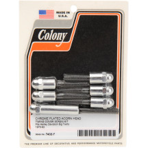 Cam Cover Acorn Screw Kit — Chrome