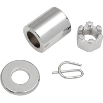 Axle Spacer/Nut Kit — rear, chrome
