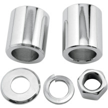 Axle Spacer/Nut Kit — Front, Chrome