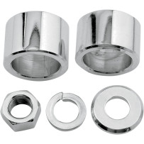 Axle Spacer/Nut Kit — Front fitment, Chrome