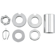 Axle Spacer/Nut Kit — Rear, Chrome