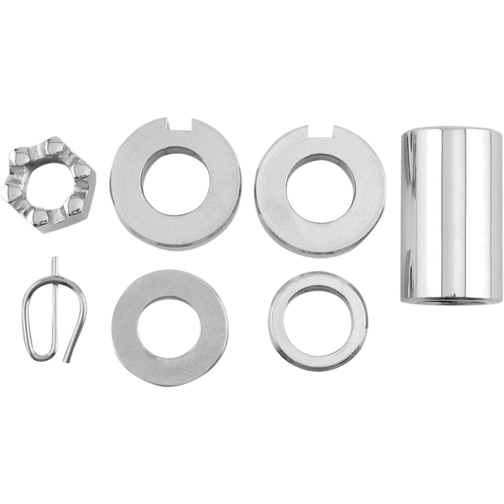 Axle Spacer/Nut Kit — Rear, Chrome