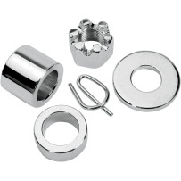 Axle Spacer/Nut Kit — Rear, Chrome