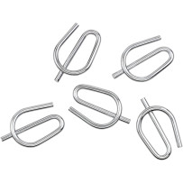 Chrome Rear Axle Nut Spring Clip — Rear, 5-pack