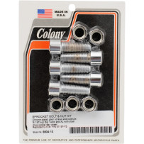 Rotor, Sprocket and Belt Mounting Hardware Kit — 31.8 mm (1-1/4"), chrome