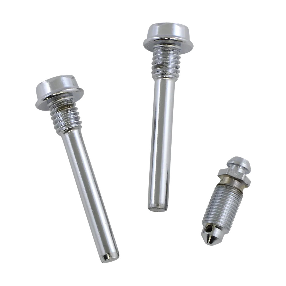 Caliper Mounting Bolt Kit — Rear, Chrome, Silver