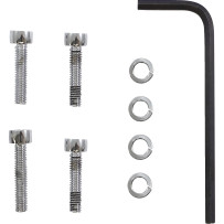 Carburetor Socket-Head Bolt Kit — For CV Carburetors, Chrome