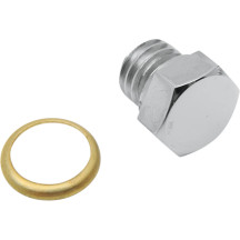 Drain Plug — 1/2"-13, Chrome