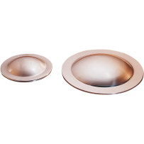 Polished Domed Pulley Cover Kit — Polished, 47-tooth