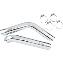 Heat Shields — 1-3/4" (44.5 mm) inside diameter, chrome