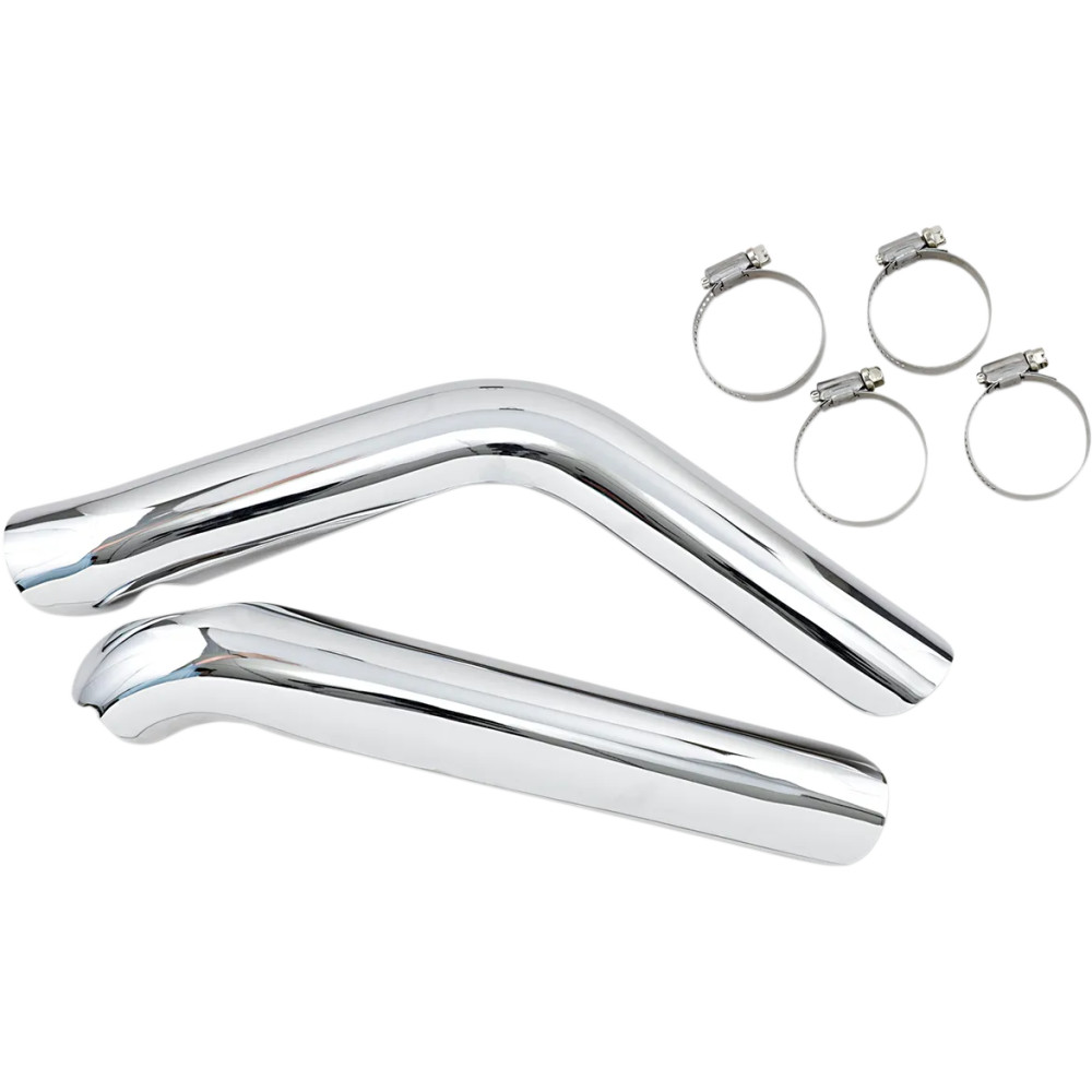 Heat Shields — 1-3/4" (44.5 mm) inside diameter, chrome