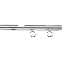 Right-Side Chrome Heat Shield — 22", Dresser