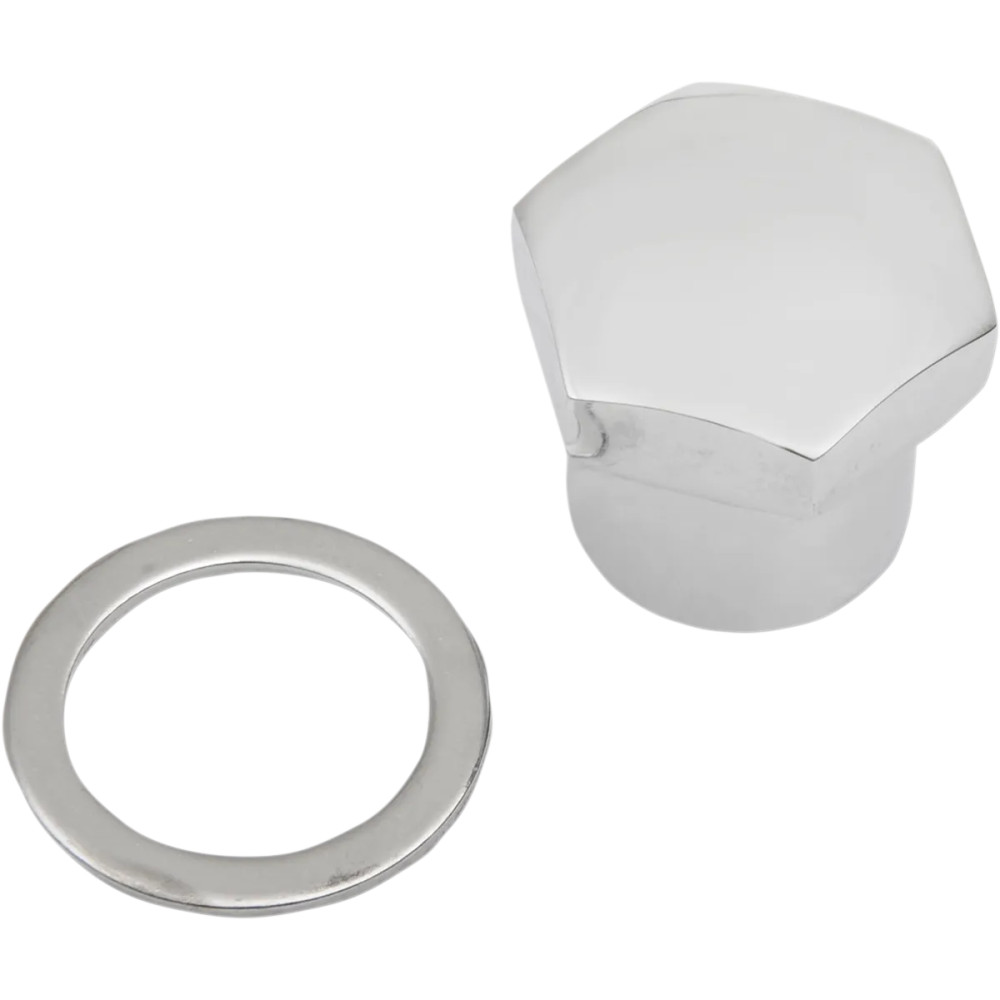 Hex Stem Nut — Chrome, Silver