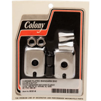 Rear Axle Adjuster Kit — Chrome, OEM compatible