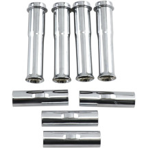 Quick Install Lower Pushrod Tube Kit — Chrome, Lower, 4 Pack