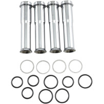 Pushrod Tube Kit — set of 4, chrome, lower mount