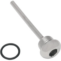 Transmission Oil Fill Plug/Dipstick — 5-Speed, Chrome