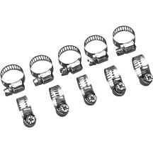 Stainless Steel Mini-Clamps — For 3/8" oil/fuel lines, 10 pack