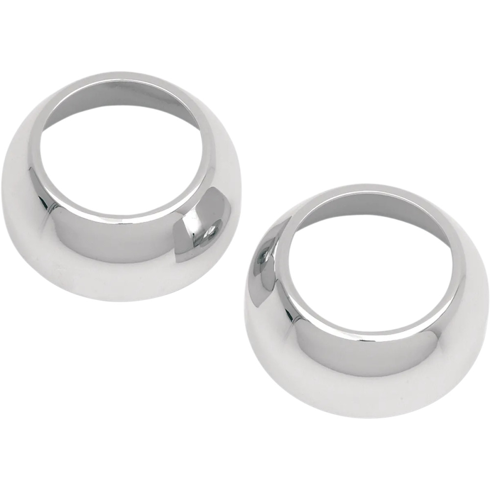 Fork Boot Covers — 39 mm (1.54 in), Chrome