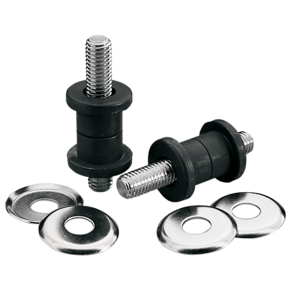 Kit de amortiguador para manillar — Cromo, paquete de 4