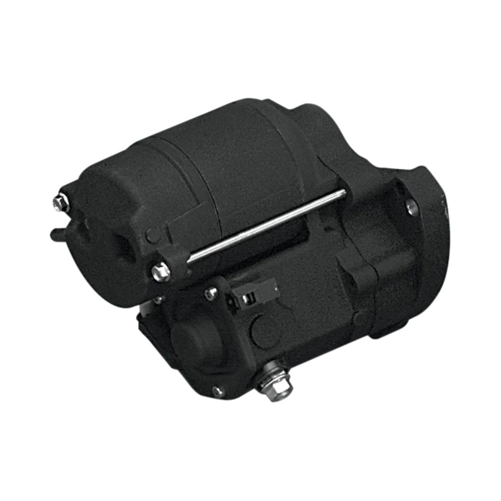 Starter Motor — 12V, 1.2 kW, Black