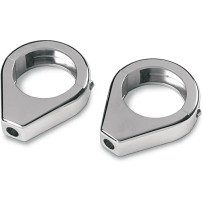 Turn Signal Fork Clamps — 41 mm (1-5/8") , Chrome