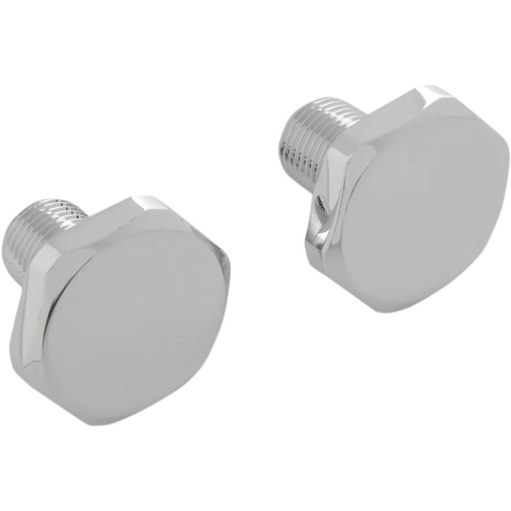 Tapones y tapas para tubos de horquilla — Cromo, par