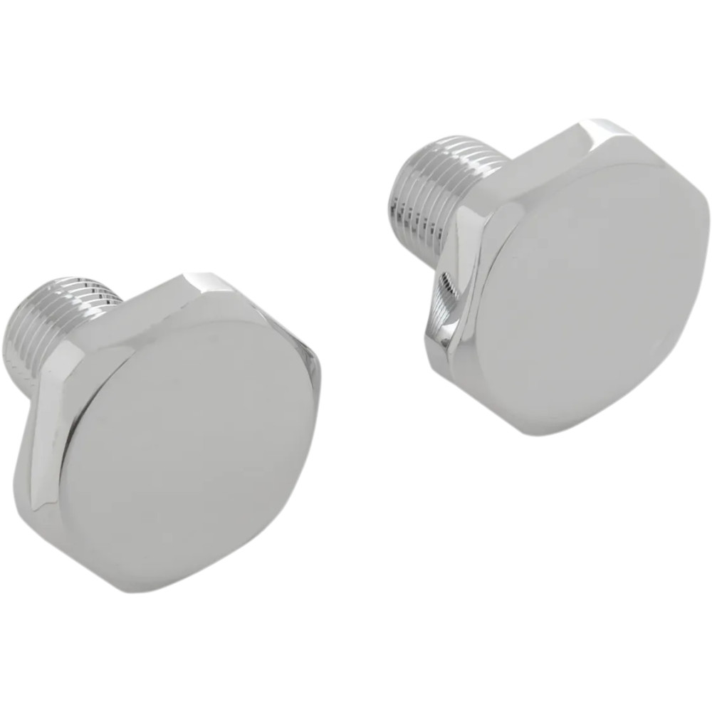 Chrome Fork Tube Plugs and Caps — Chrome