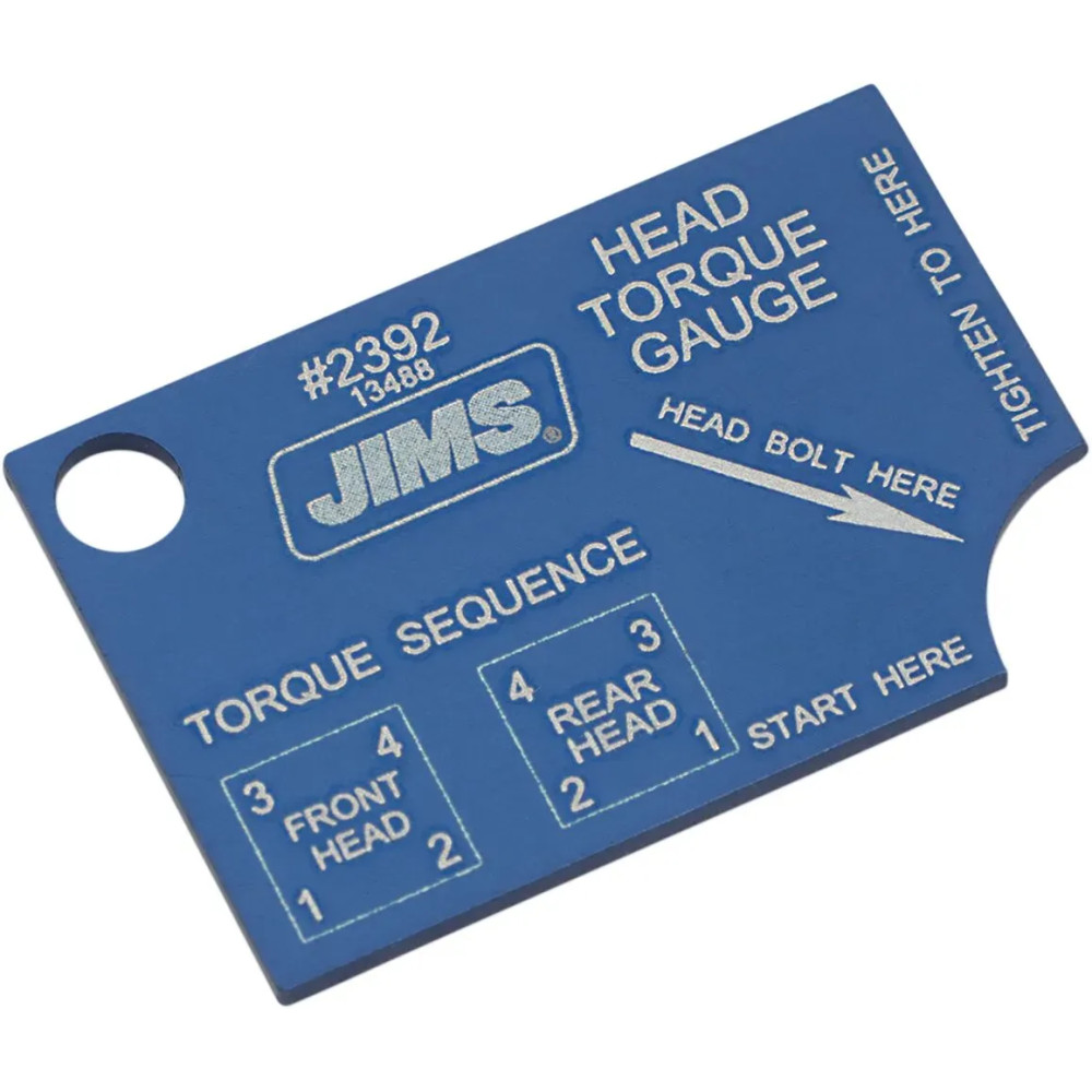Head Bolt Torque Gauge — Torque plate, head bolt application, blue