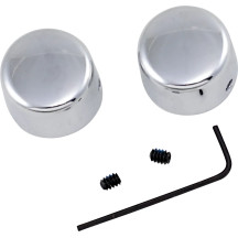 Chrome Handlebar Riser Bolt Caps — Riser bolt, Pair