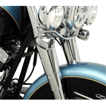 Fork Slider Covers — 165.10 mm (6.50 in), Chrome