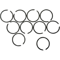 Retainer Ring Clips — Chrome, 10-pack