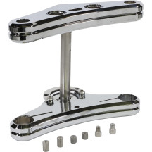 41 mm Raked Triple Tree — 41 mm fork tube, 5° rake, Chrome