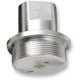 Upper Fork Tube Caps/Bolts — Chrome, Upper