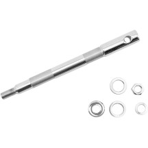 Front Axle Kit — 19.1 mm axle, 25.08 cm length, Chrome