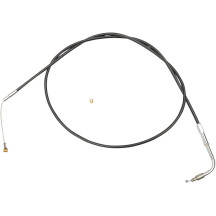 Black Vinyl Throttle/Idle Cable — 132 cm (52"), 90° elbow