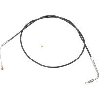 Black Vinyl Throttle/Idle Cable — 132 cm (52"), 90° elbow