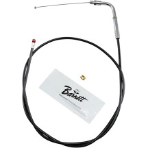 Black Vinyl Throttle/Idle Cable — 42" housing, threaded fitting