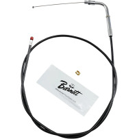 Black Vinyl Throttle/Idle Cable — 42" housing, threaded fitting