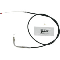 Black Vinyl Throttle/Idle Cable — 108 cm (42.5") housing, 90° elbow