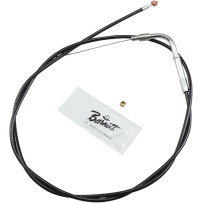 Black Vinyl Throttle/Idle Cable — Housing length 123 cm (48-1/2"), 90° elbow