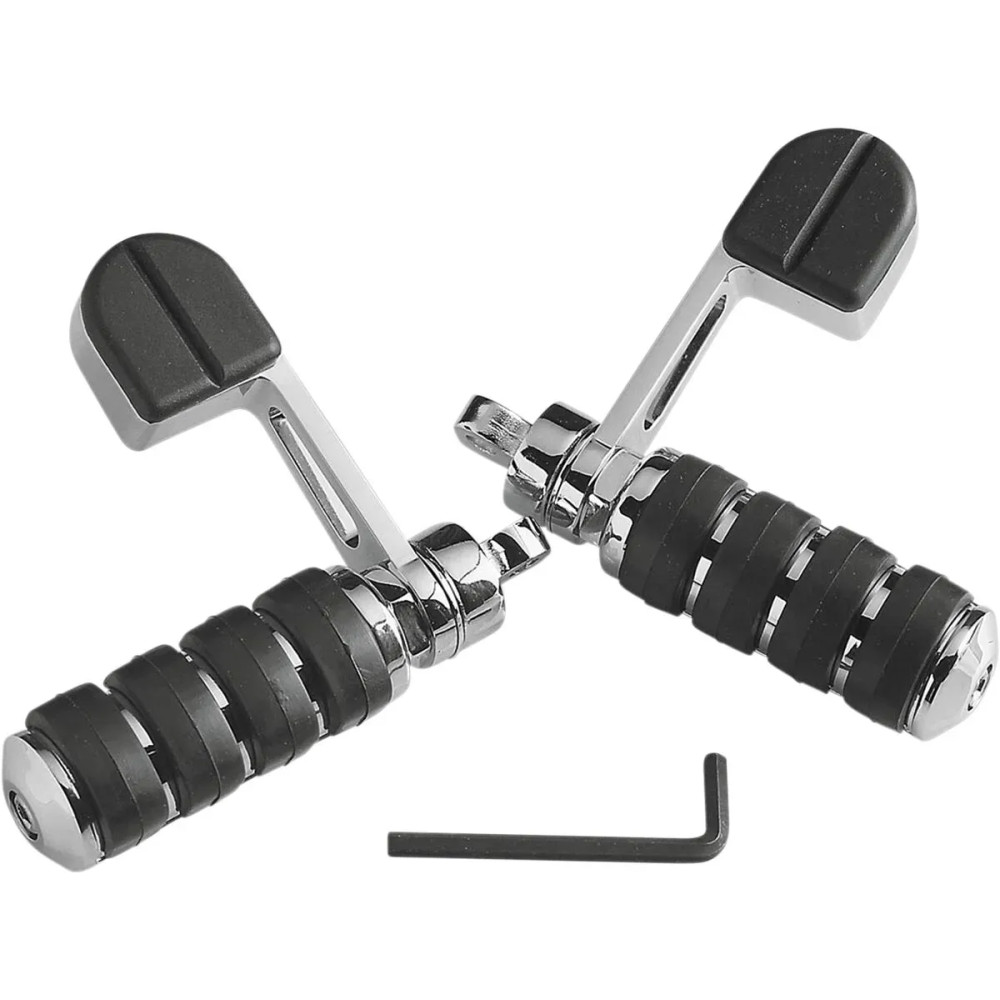 ISO® Stirrups — Male mount, Left, Right, Front, Rear, Chrome