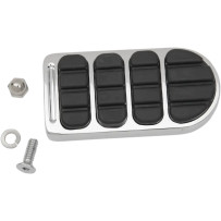 ISO® Brake Pedal Pad — Longhorn, Black, Chrome