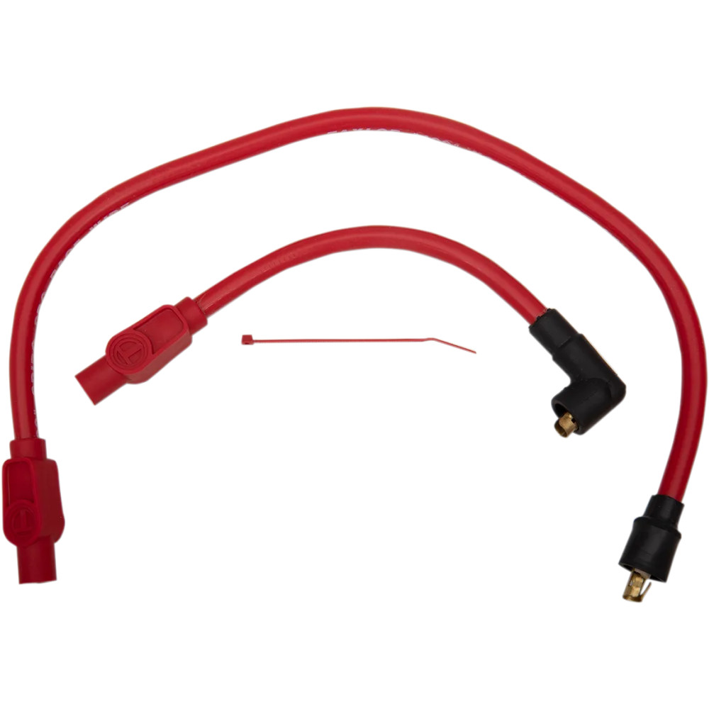 409 Pro Race Custom-Fit Spark Plug Wire Kit — 241 mm length, 10.4 mm diameter, Red