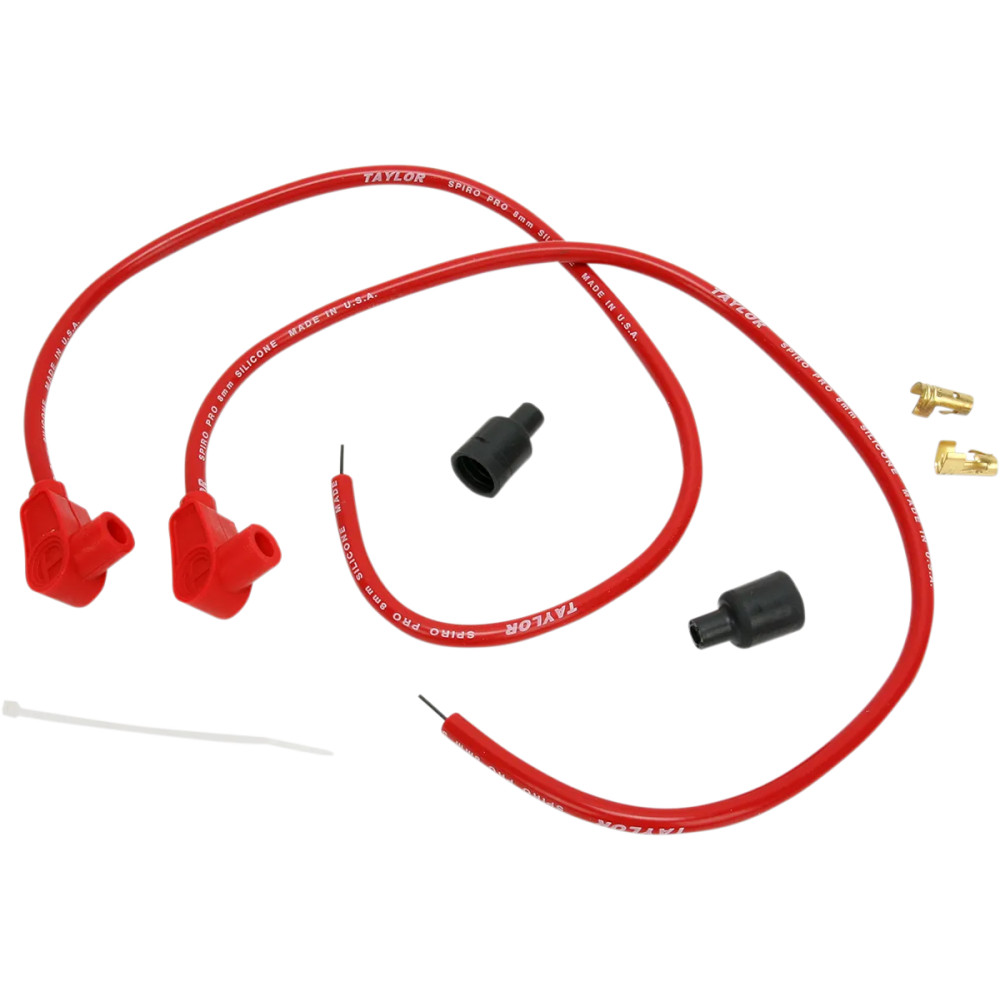 Universal Spark Plug Wire Kit — Red, 61 cm (24"), 8 mm