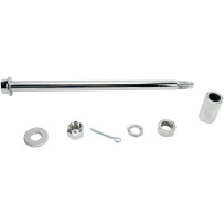 Rear Axle Kit — 12-5/8 in, 19.1 mm, chrome